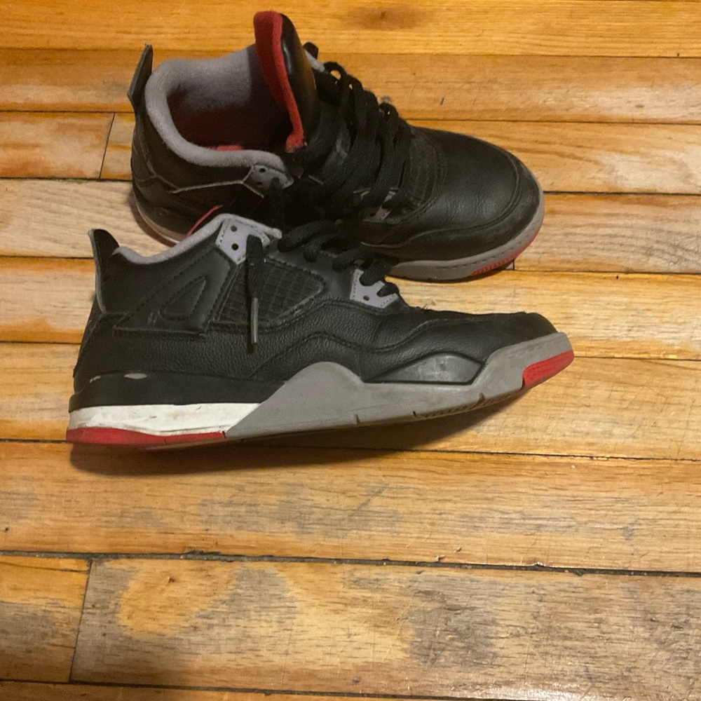 Kids Black and Red Sneakers